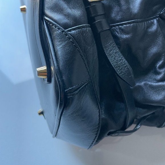 Burberry Black Leather Shoulder Bag - Picture 14 of 16